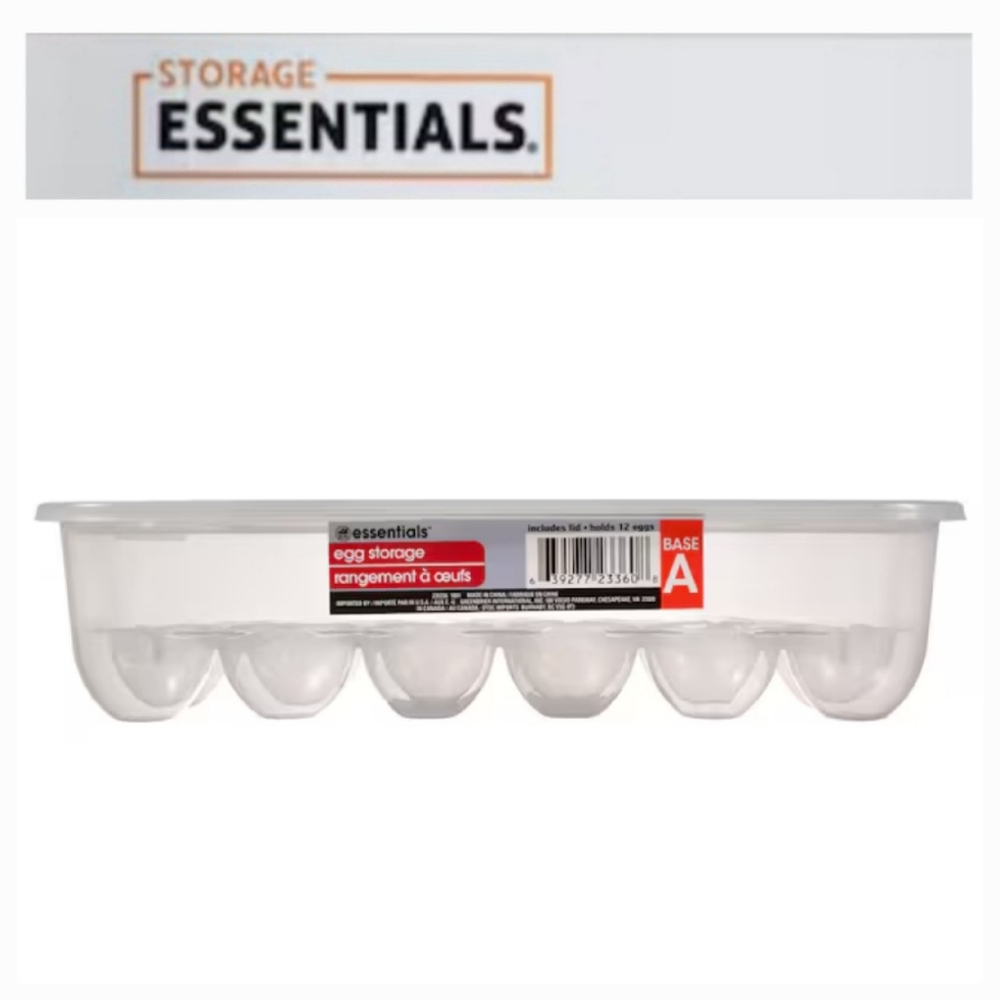 Essentials™ Rectangular Plastic Egg Storage Containers